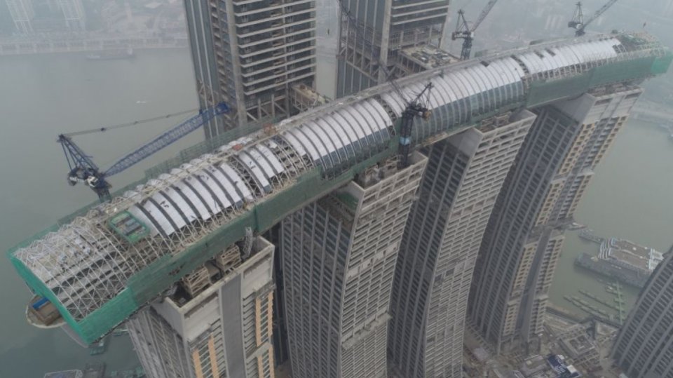 Sky bridge ve městě Čchung-čching